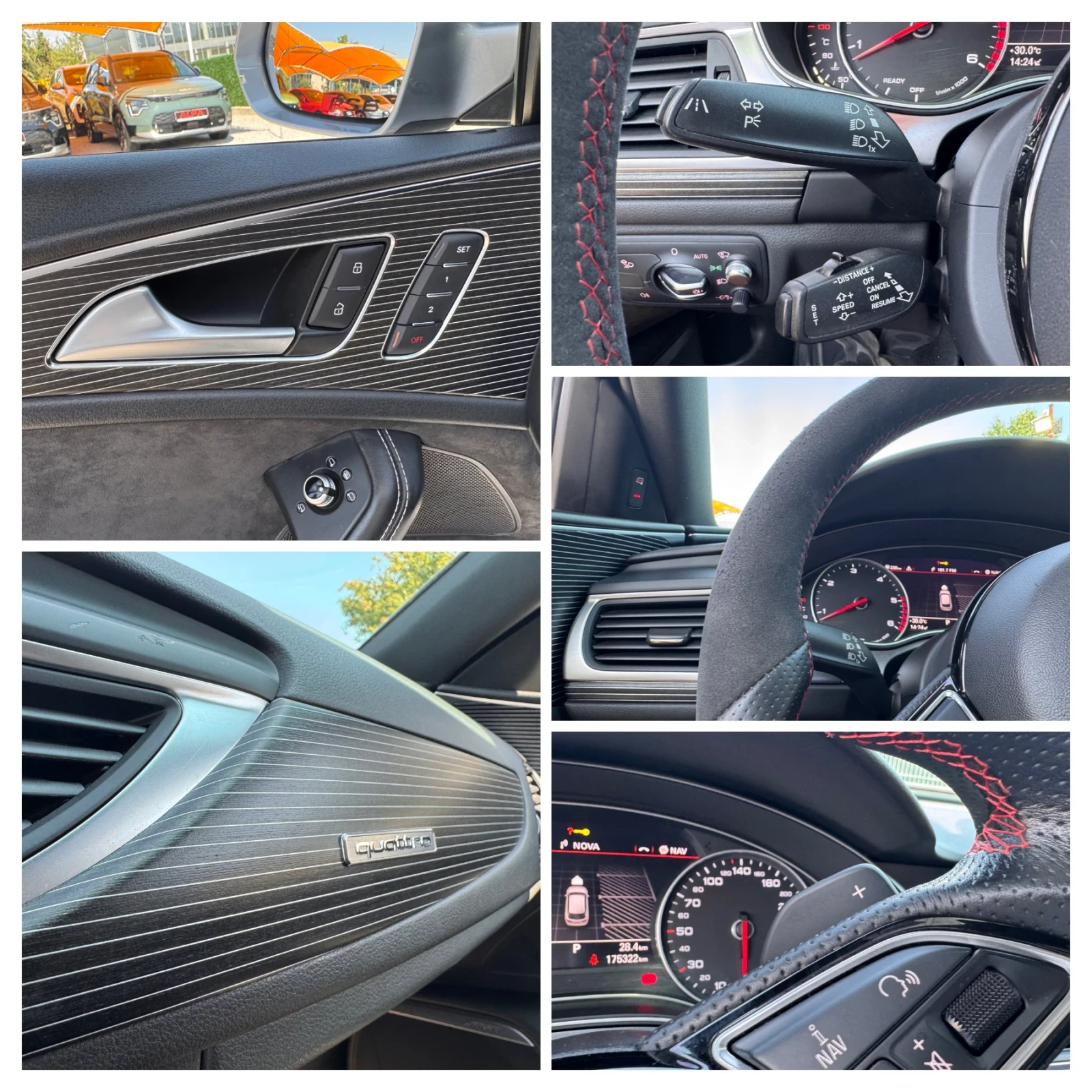 Audi A6 RS6/3.0d/ПОРЪЧКОВА/ВС.ЕКСТРИ/КАТО НОВА///, снимка 14 - Автомобили и джипове - 55617082
