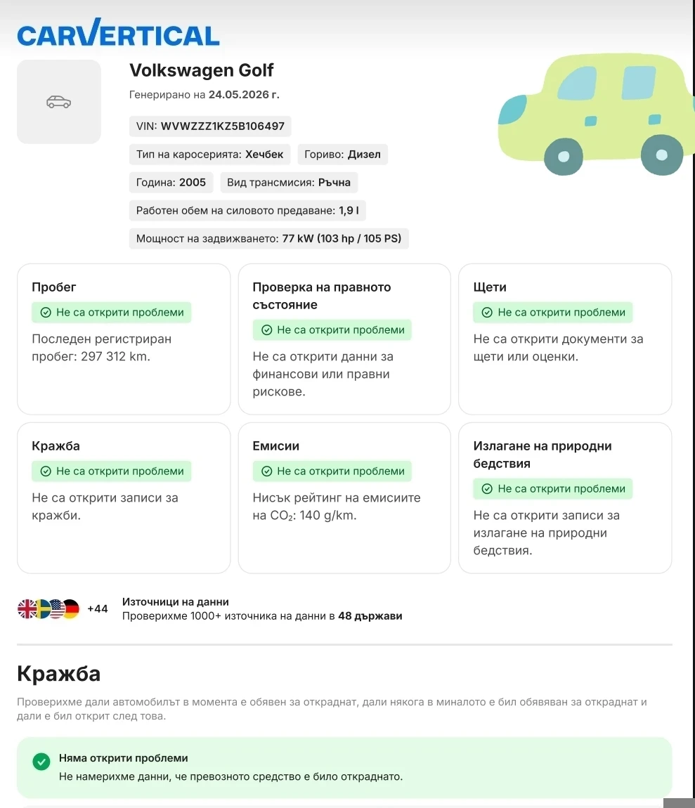 VW Golf 5 - 1.9 TDI / 105 | Mobile.bg � ����������� 5