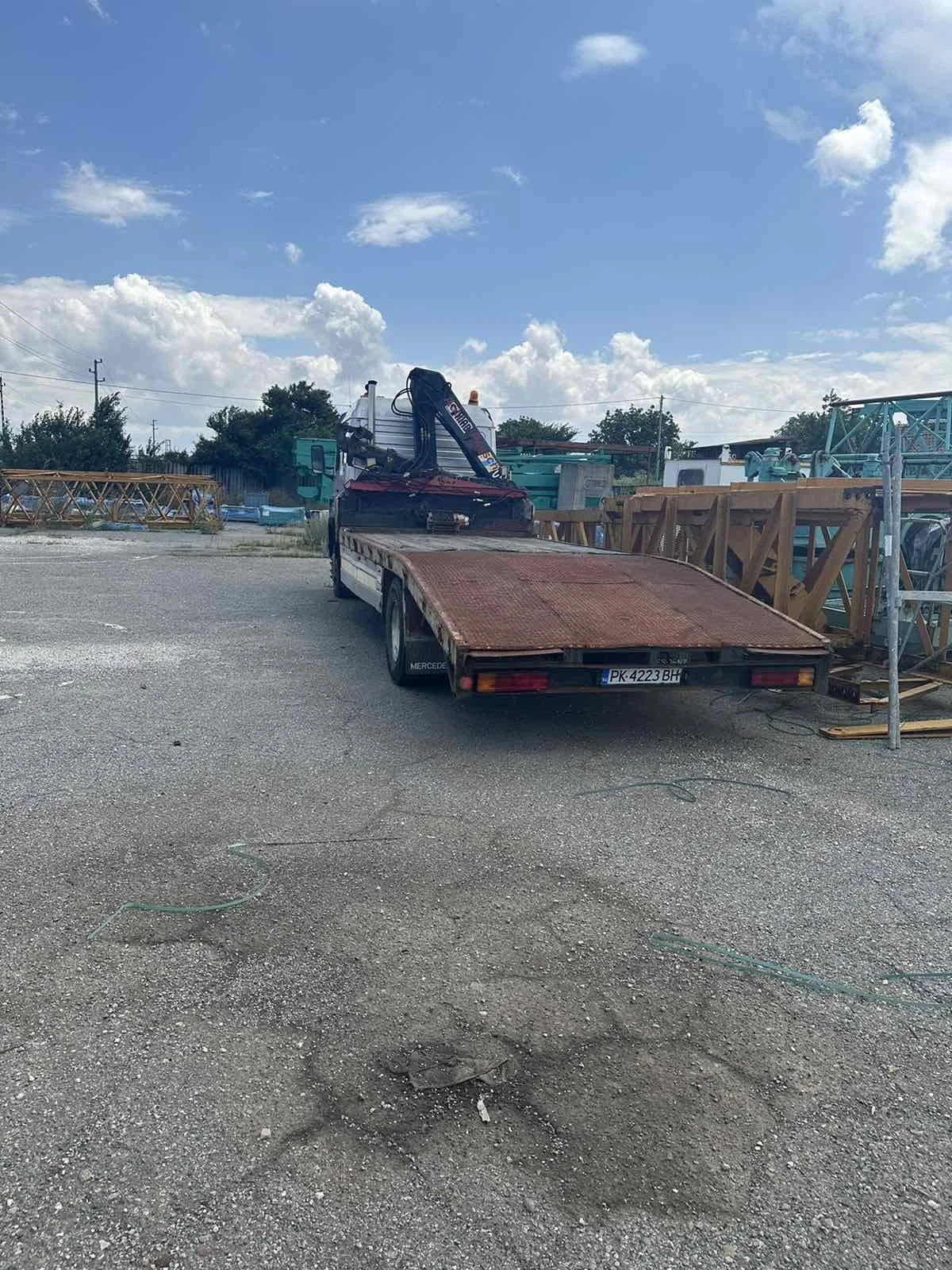Mercedes-Benz 1317 Пътна помощ със Кран 11999 кг, снимка 2 - Камиони - 55038331