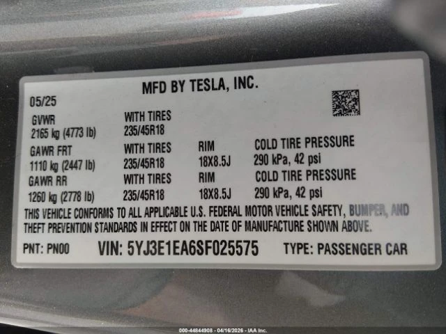 Tesla Model 3 LONG RANGE REAR-WHEEL DRIVE, снимка 9 - Автомобили и джипове - 54800834