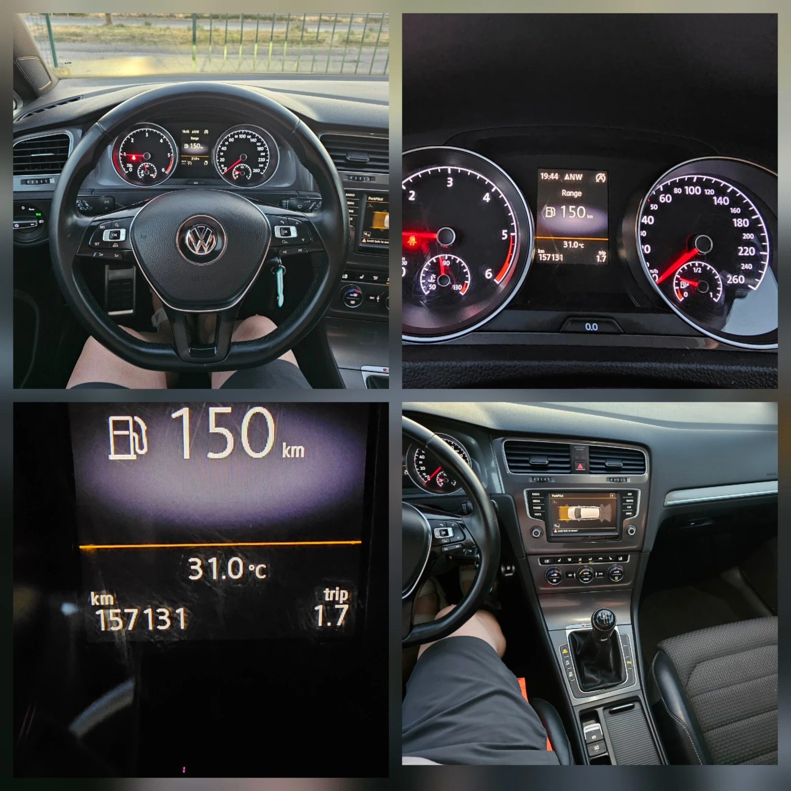 VW Golf 1.6TDI 110kc. ALLTRACK 4х4.FULL.157000хил, снимка 16 - Автомобили и джипове - 55793191