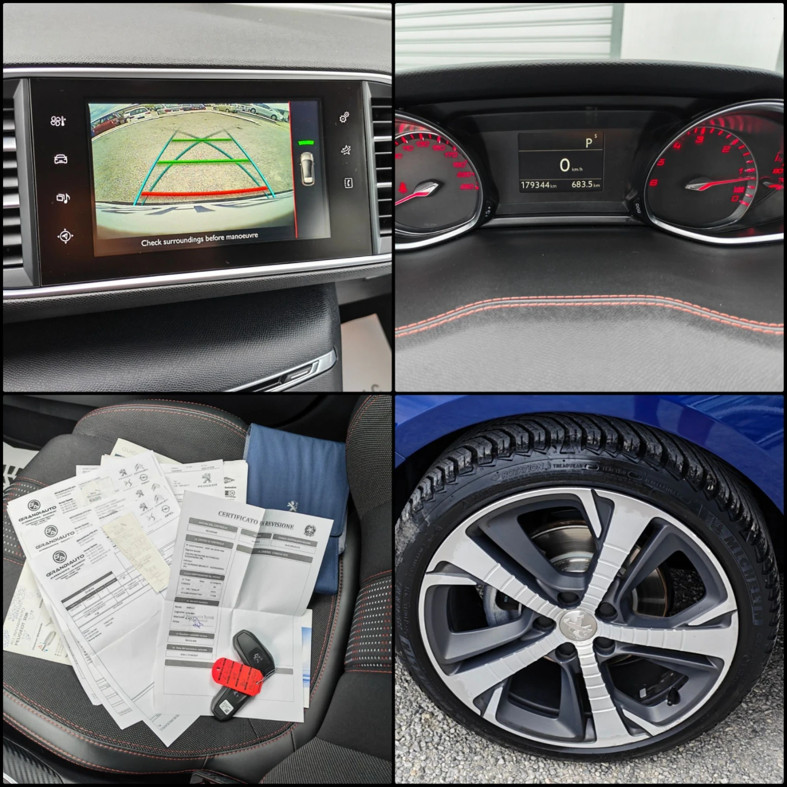 Peugeot 308 1.6BlueHdi Gt-line Euro6 Navi FullLed , снимка 15 - Автомобили и джипове - 56182297