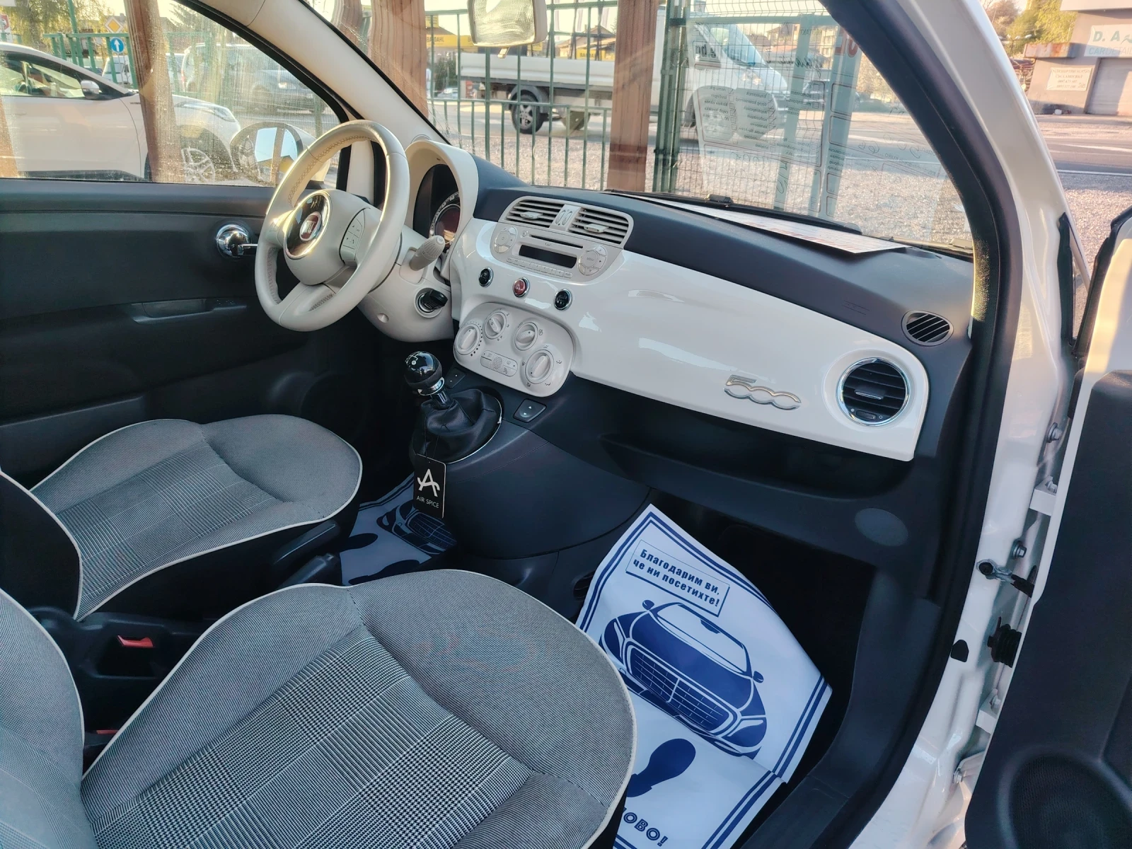 Fiat 500 1.2  e6 Panorama White pearl , снимка 9 - Автомобили и джипове - 54401442