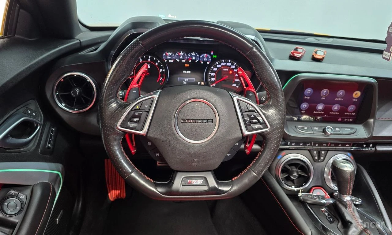 Chevrolet Camaro SS* 6.2* V8* ПОДГРЕВ* ОБДУХВАНЕ* КАМЕРА* КЕЙЛЕС* , снимка 7 - Автомобили и джипове - 54700559