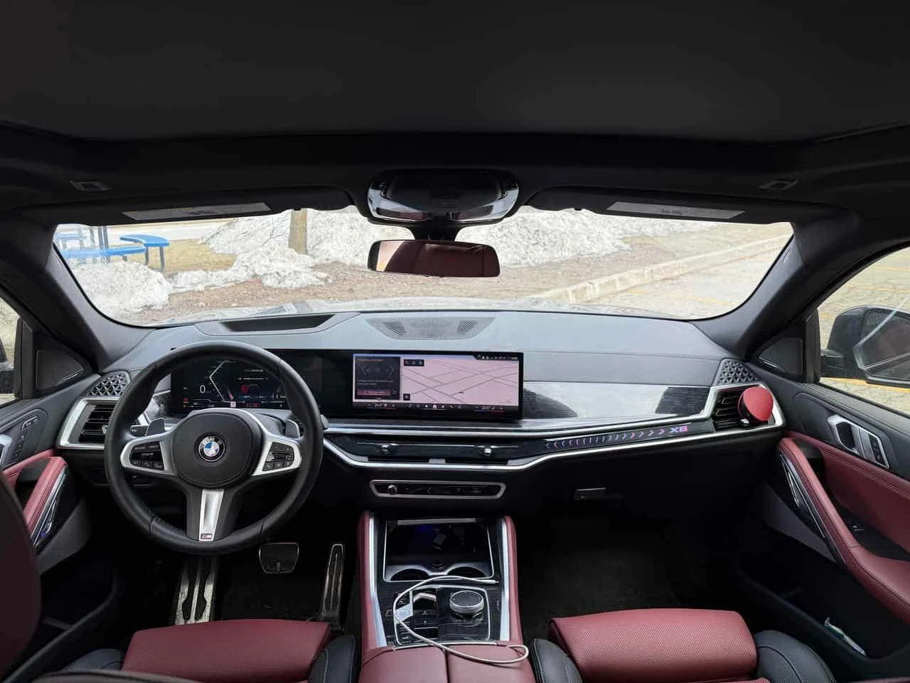 BMW X6 xDrive40i/HUD/360/ДИСТРОНИК/ПАНОРАМА/H/K, снимка 9 - Автомобили и джипове - 53830191