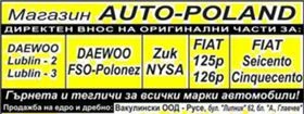 АВТО ТЕГЛИЧИ-Нови/АВТО ЧАСТИ за DAEVVOO-LUBLIN-2,LUBLIN-3,ZUK-NYSA, FSO-POLONEZ,FIAT-125/126 , снимка 16