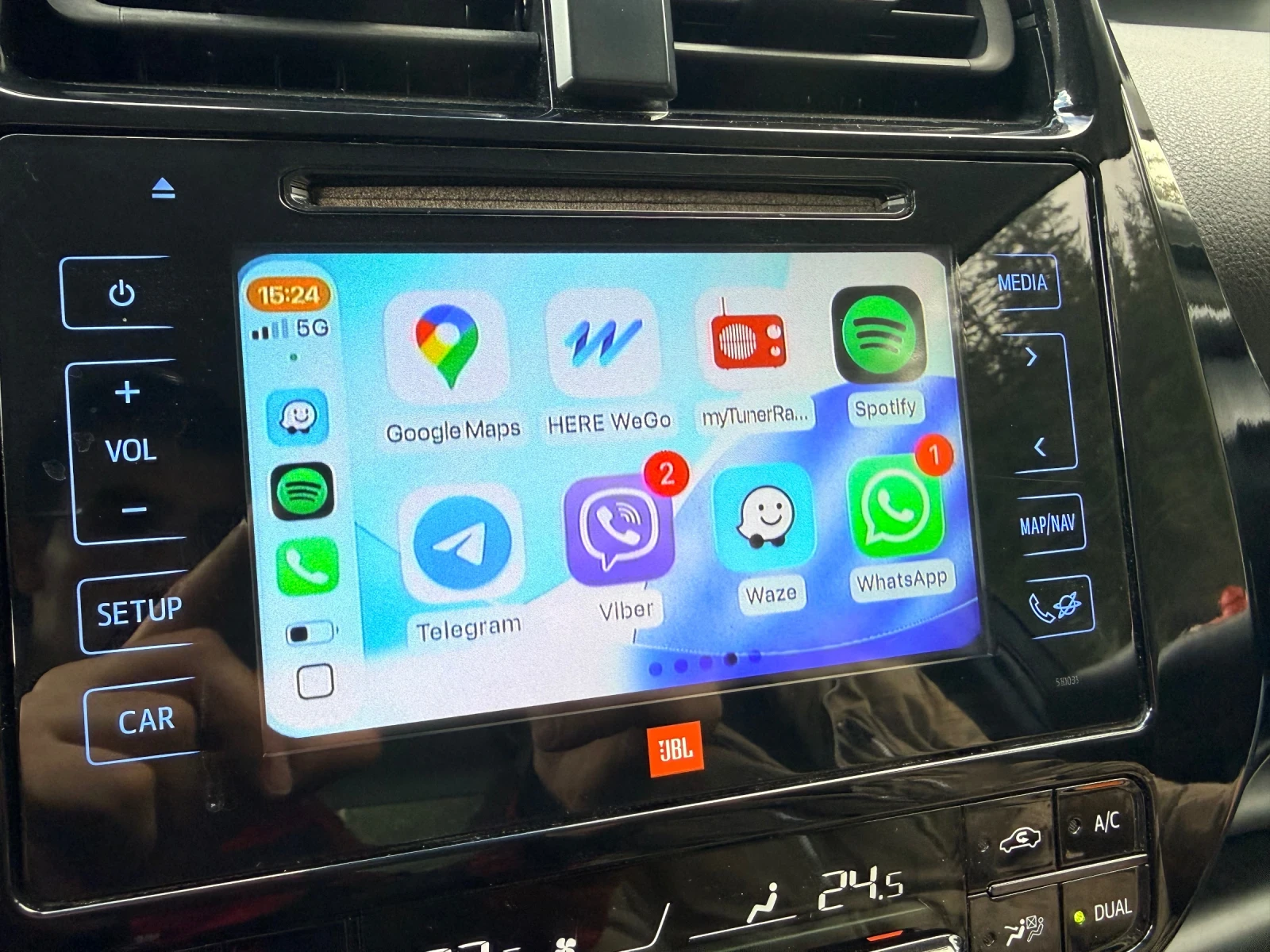 Toyota Prius PARK* BMS* DISTR* CarPlay* HeadUp* LED* JBL AUDIO* | Mobile.bg � ����������� 12