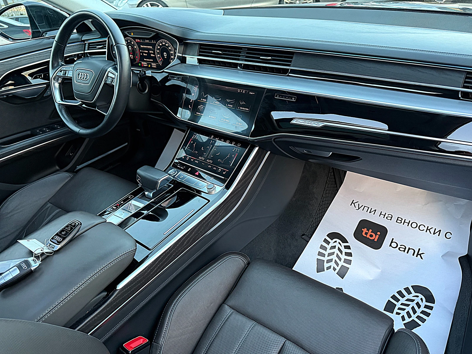 Audi A8 55TFSI- -VAKUM-HEAD UP-PANORAMA-360KAMERI | Mobile.bg   12