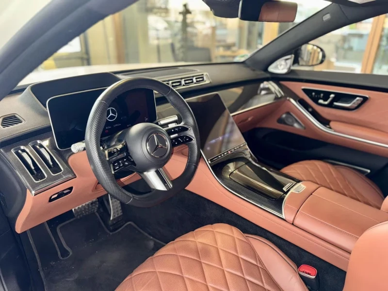 Mercedes-Benz S 400 d/4MATIC/330HP/PANO/MEM/BURM-H.END/HUD/360CAM/472f, снимка 9 - Автомобили и джипове - 51137911