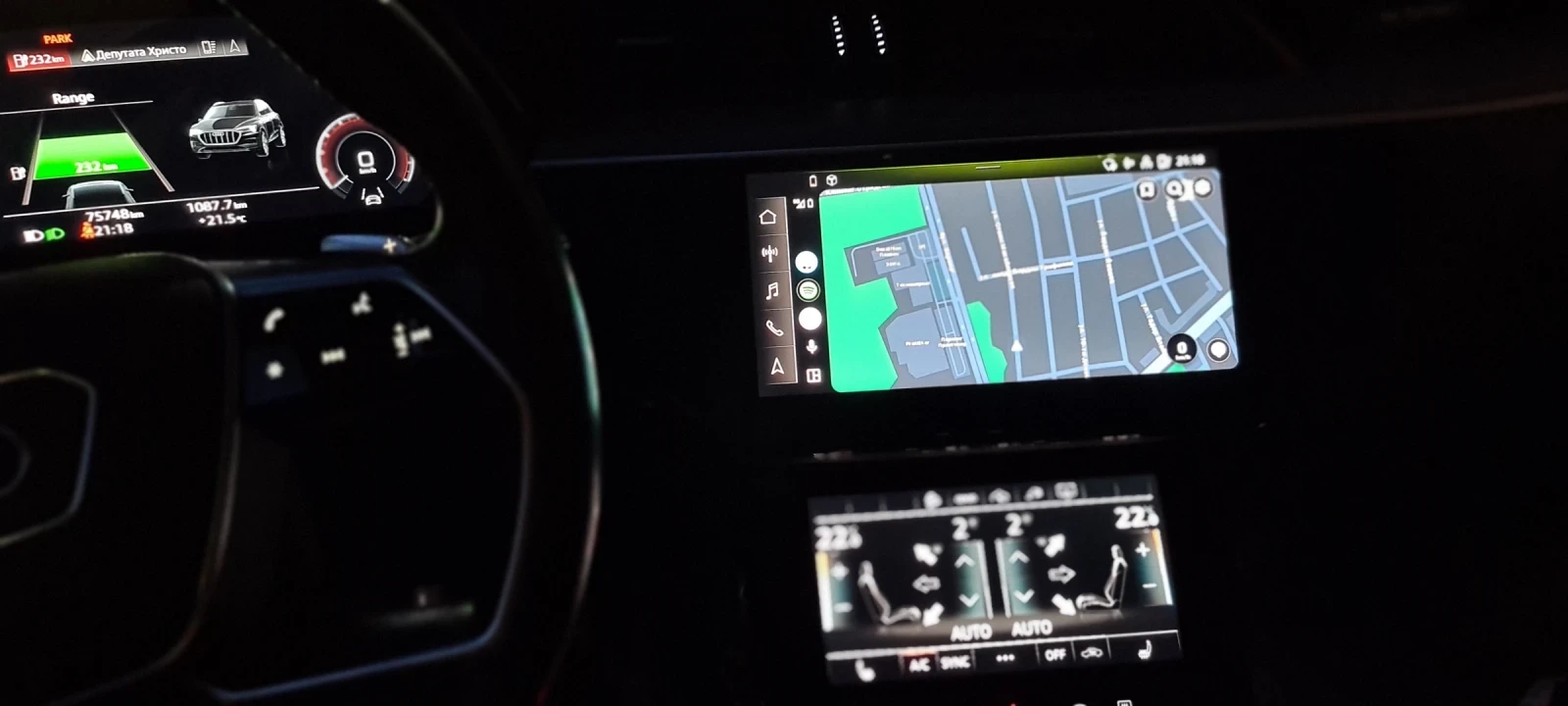 Audi E-Tron 55 _ 4х4  408к.с.  95kw/h 360 camera - изображение 8