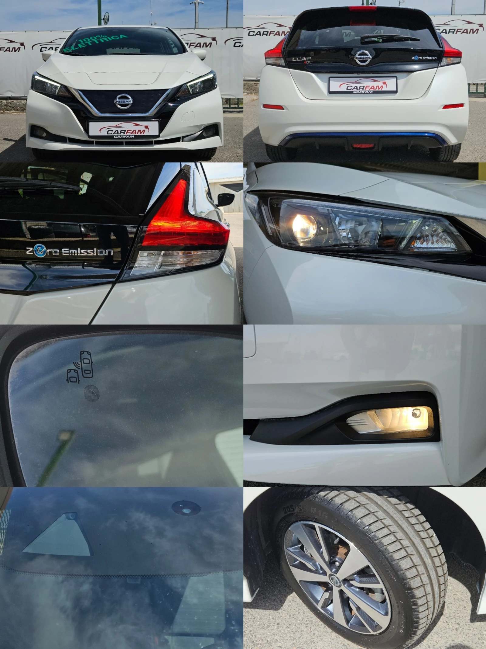 Nissan Leaf  TEKNA/SOH 100%/16500км/KEYLESS/DISTRONIC/CARPLAY, снимка 17 - Автомобили и джипове - 54604560