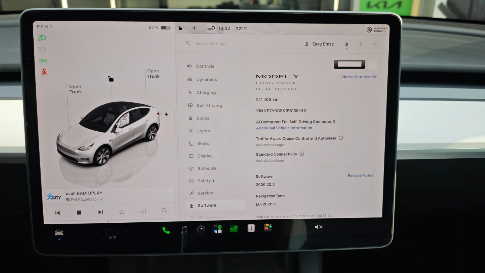 Tesla Model Y LR AWD 86% SOH, снимка 16 - Автомобили и джипове - 54712804