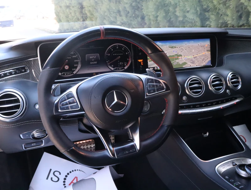 Mercedes-Benz S 63 AMG 4Matic/Burmester/HuD/Carbon/Night/Камера 360/Керам, снимка 8 - Автомобили и джипове - 52485855