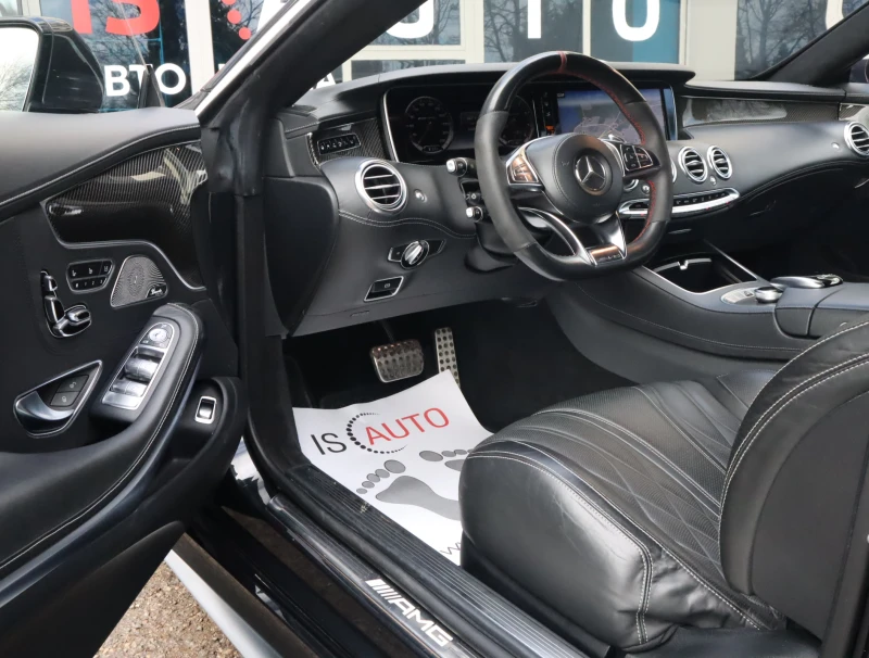 Mercedes-Benz S 63 AMG 4Matic/Burmester/HuD/Carbon/Night/Камера 360/Керам, снимка 7 - Автомобили и джипове - 52485855