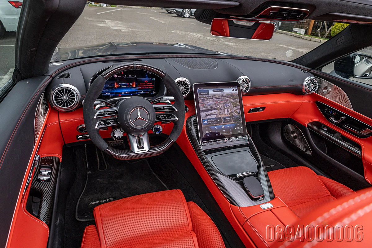 Mercedes-Benz SL 55 AMG 4M V8BITURBO 3xCARBON MAGNO3xEXCLUSIVEBURMEISTER4D, снимка 11 - Автомобили и джипове - 53831193