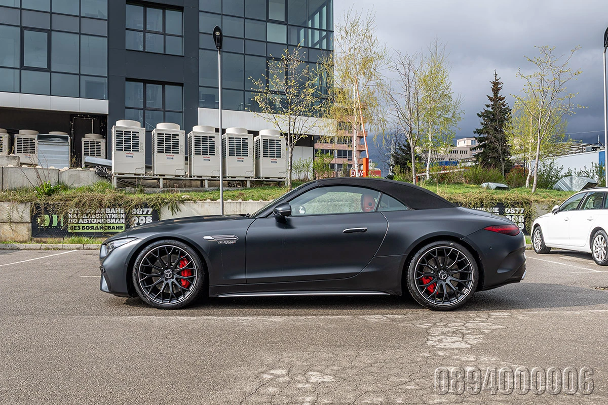 Mercedes-Benz SL 55 AMG 4M V8BITURBO 3xCARBON MAGNO3xEXCLUSIVEBURMEISTER4D, снимка 4 - Автомобили и джипове - 53831193