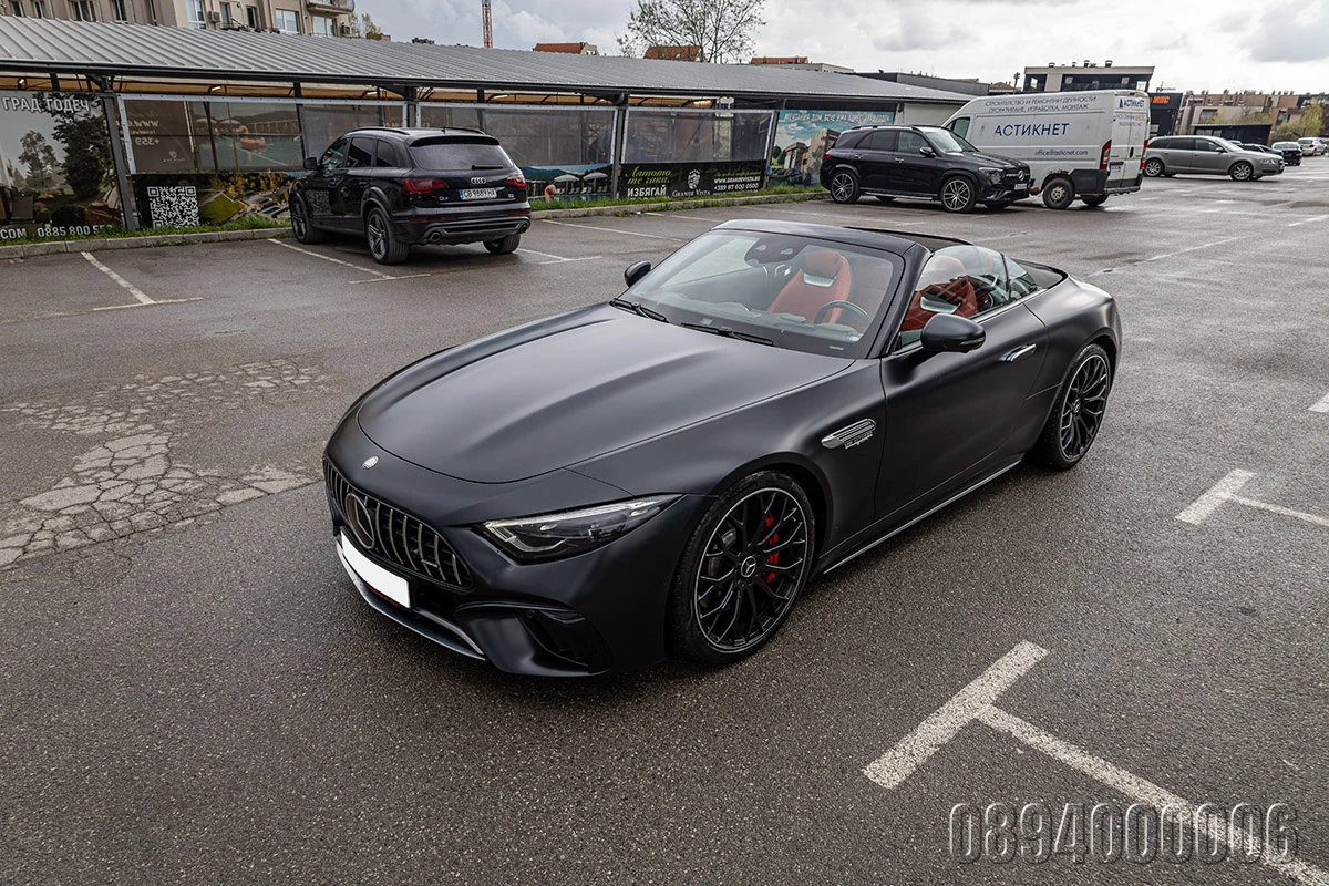 Mercedes-Benz SL 55 AMG 4M V8BITURBO 3xCARBON MAGNO3xEXCLUSIVEBURMEISTER4D, снимка 9 - Автомобили и джипове - 53831193