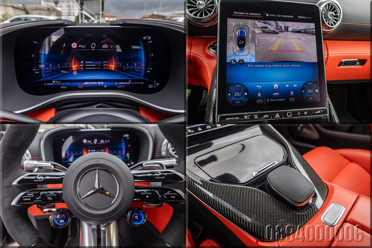 Mercedes-Benz SL 55 AMG 4M V8BITURBO 3xCARBON MAGNO3xEXCLUSIVEBURMEISTER4D, снимка 17 - Автомобили и джипове - 53831193