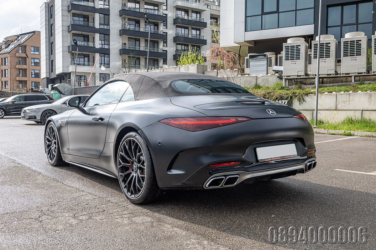 Mercedes-Benz SL 55 AMG 4M V8BITURBO 3xCARBON MAGNO3xEXCLUSIVEBURMEISTER4D, снимка 6 - Автомобили и джипове - 53831193