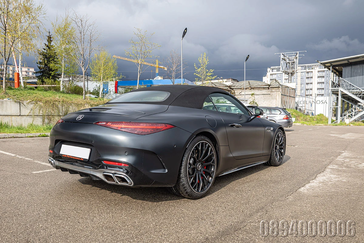 Mercedes-Benz SL 55 AMG 4M V8BITURBO 3xCARBON MAGNO3xEXCLUSIVEBURMEISTER4D, снимка 8 - Автомобили и джипове - 53831193