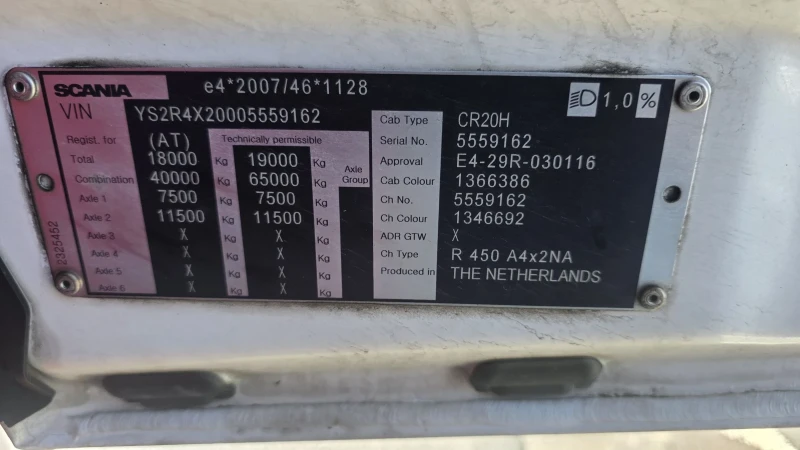 Scania R 450 EURO 6, снимка 5 - Камиони - 53390700