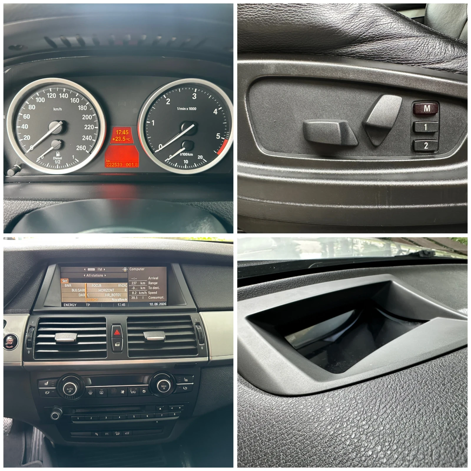 BMW X6 3.0SD286к.с.HEAD-UPMEMORYPADDLE SHIFT* 5 МЕСТА, снимка 11 - Автомобили и джипове - 54955200