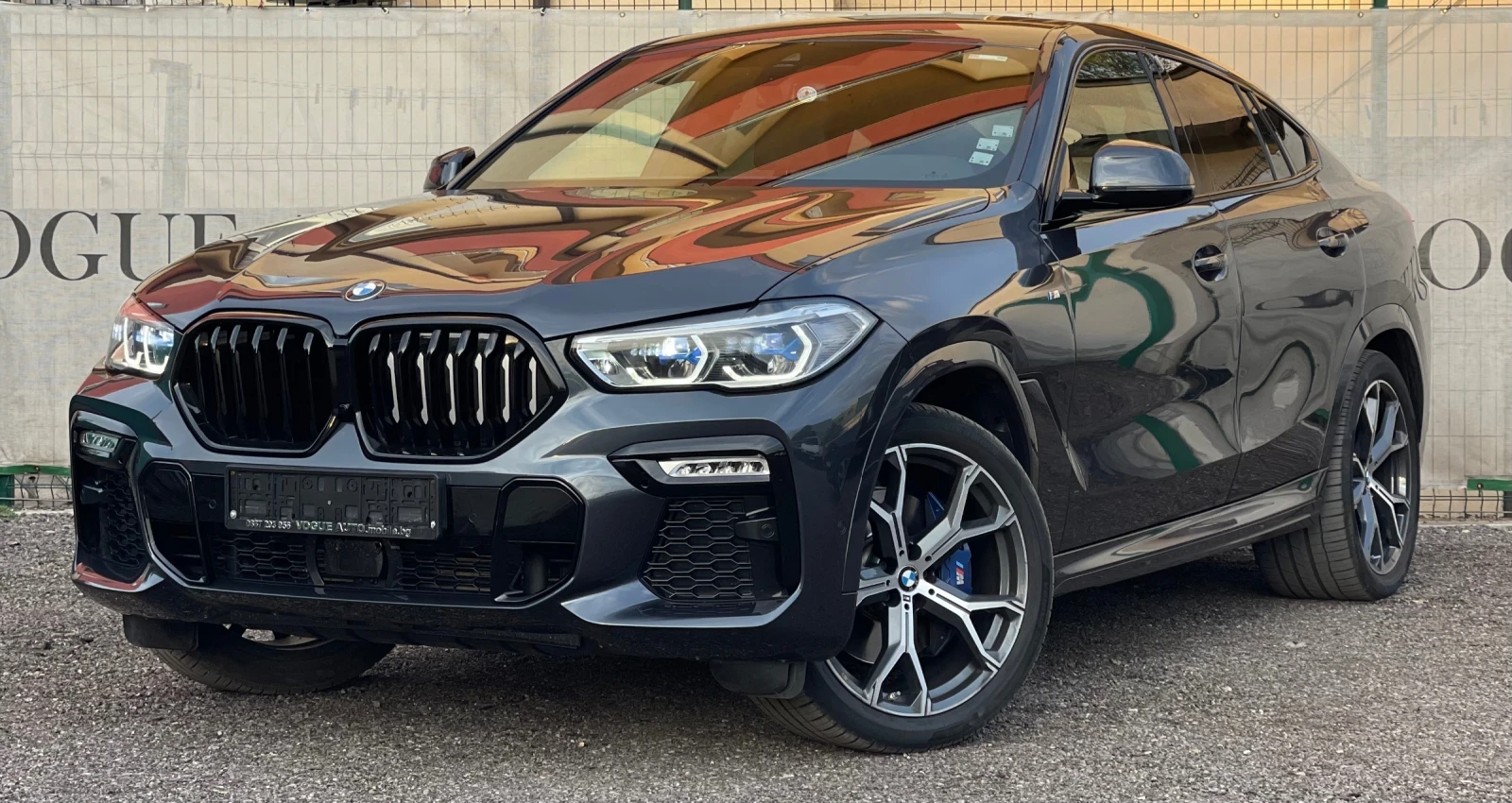BMW X6 M-pack* LASER* PANO* 21* HUD* KEYLESS* BLIND* MEMO, снимка 1