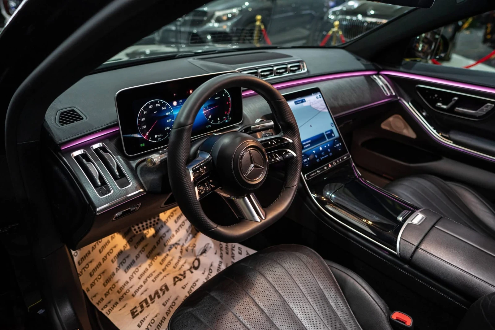 Mercedes-Benz S 350 D LONG FULL AMG LINE ПАНО BURM ЛИЗИНГ 100%, снимка 12 - Автомобили и джипове - 53913213