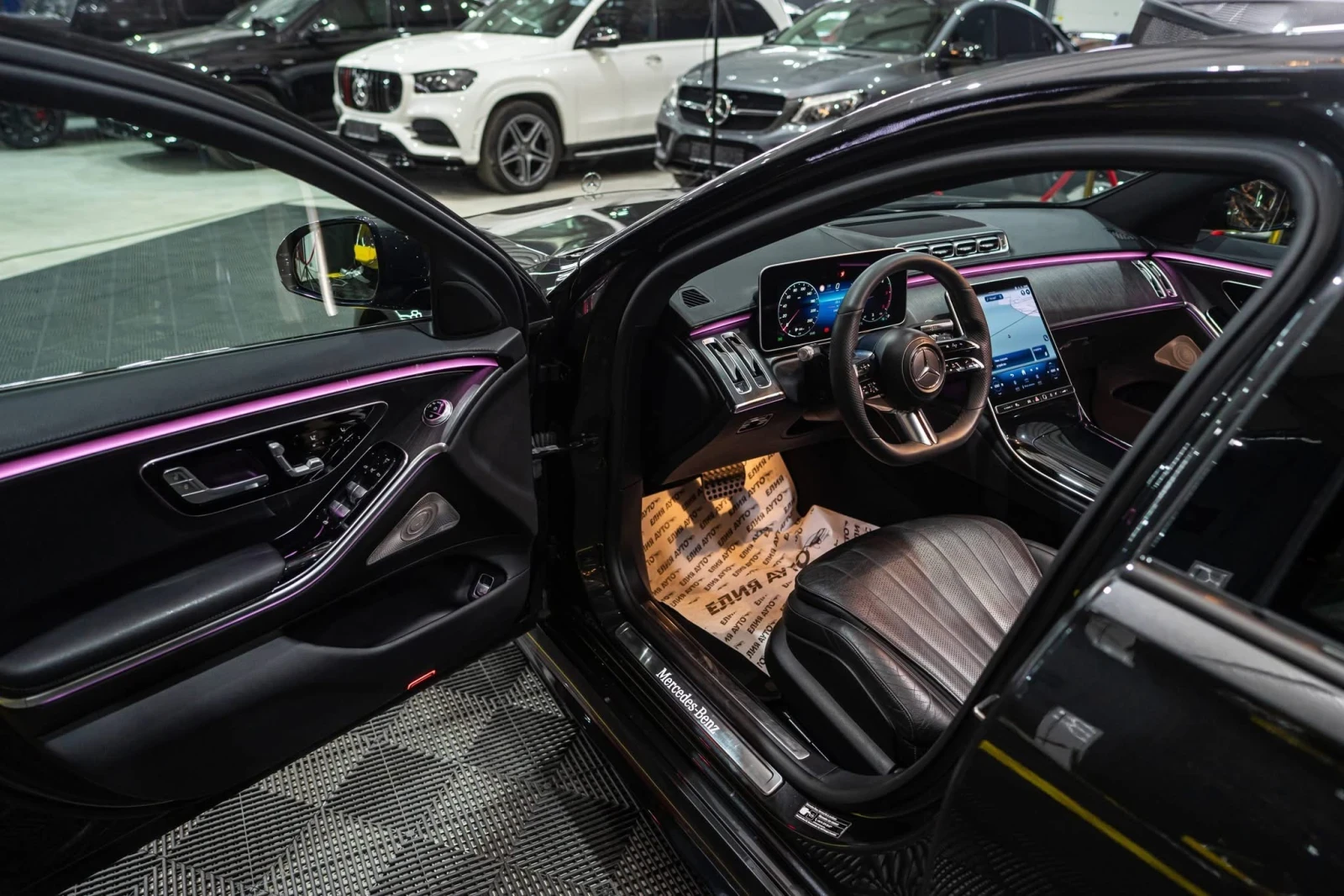 Mercedes-Benz S 350 D LONG FULL AMG LINE ПАНО BURM ЛИЗИНГ 100%, снимка 11 - Автомобили и джипове - 53913213