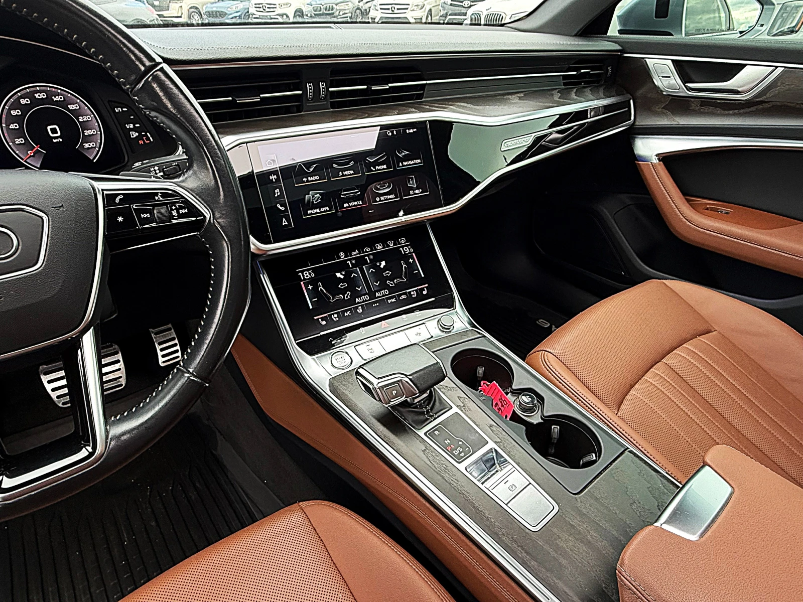 Audi A6 55TFSI-4x4-VAKUM-PANORAMA-MATRIX-360KAMERI-HEAD UP, снимка 11 - Автомобили и джипове - 54020604