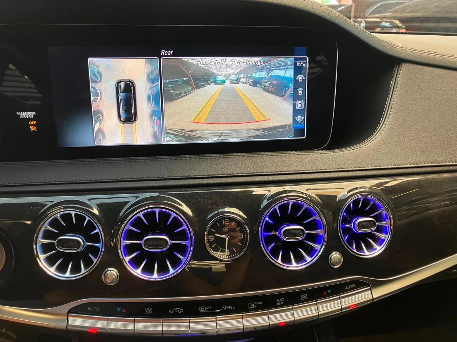 Mercedes-Benz S 560 AMG/Long/RSE/HuD/3D Burmester/Pano/Ambient/Обдухва, снимка 9 - Автомобили и джипове - 55472808
