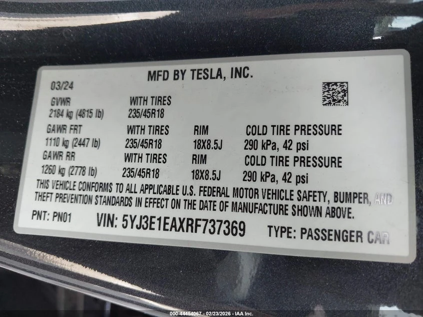 Tesla Model 3 Long Range Dual Motor All-Wheel Drive/Rear-Wheel D, снимка 9 - Автомобили и джипове - 54490596