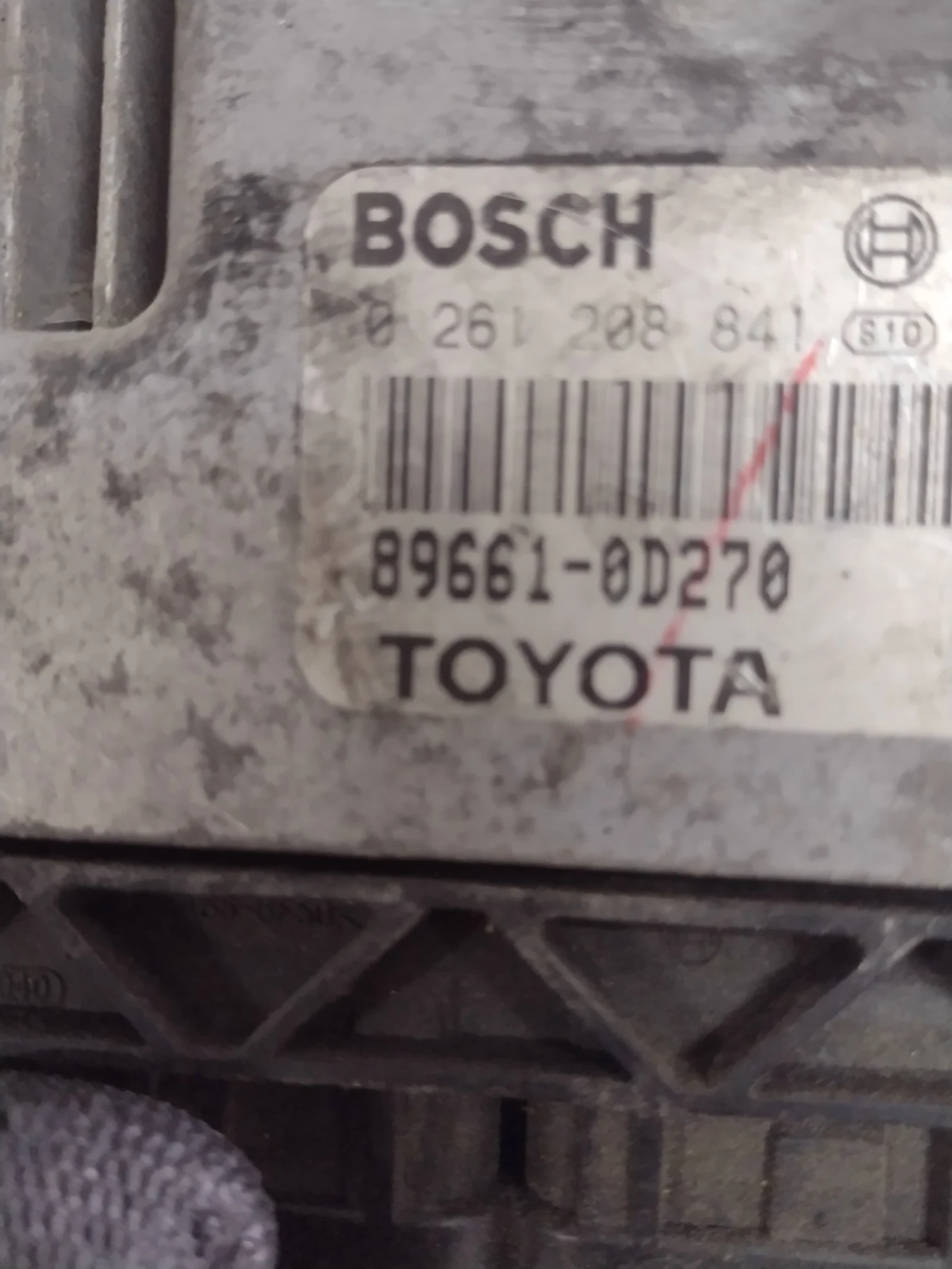 89661-0D270     TOYOTA YARIS 1.0 vvti Bosch 0 261 208 841 | Mobile.bg   3