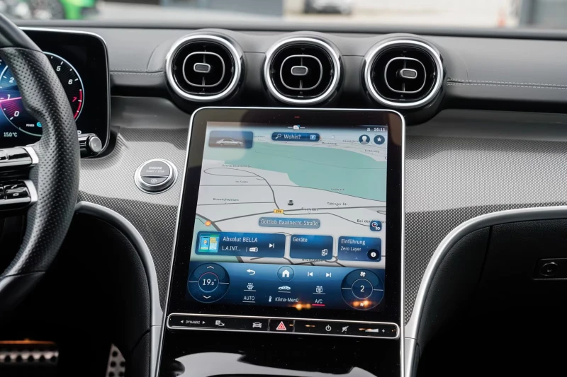 Mercedes-Benz C 180 AMG/170HP/CAM/NIGHT/DAB/ASSIST-PACK/AMBI/689vpr, снимка 11 - Автомобили и джипове - 51127352