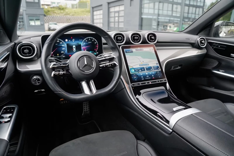Mercedes-Benz C 180 AMG/170HP/CAM/NIGHT/DAB/ASSIST-PACK/AMBI/689vpr, снимка 9 - Автомобили и джипове - 51127352