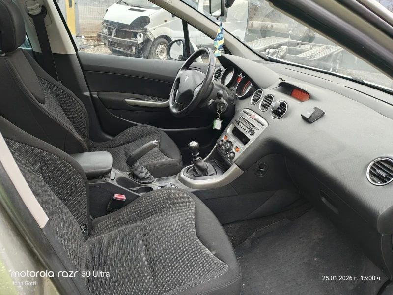 Peugeot 308 1.6HDi , 110k.c. Panorama, klimatronik, ., снимка 10 - Автомобили и джипове - 53222262