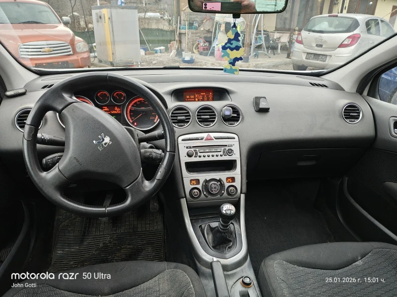 Peugeot 308 1.6HDi , 110k.c. Panorama, klimatronik, ., снимка 17 - Автомобили и джипове - 53222262
