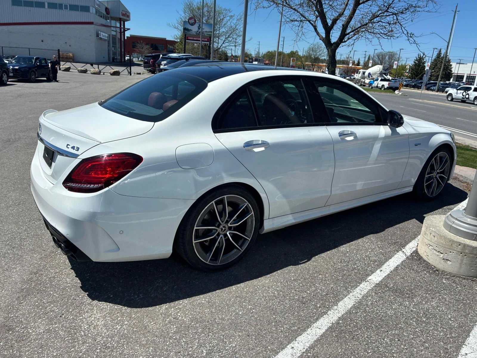Mercedes-Benz C 43 AMG ДИСТРОНИК * ПОДГРЕВ * ПАНОРАМА * BURMESTER, снимка 3 - Автомобили и джипове - 54803329
