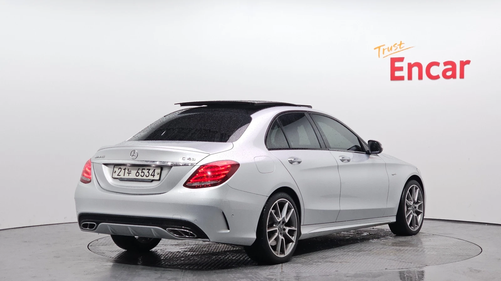 Mercedes-Benz C 43 AMG Head up//Подгрев/ПАНОРАМА/ДИСТАНЦИЯ , снимка 3 - Автомобили и джипове - 55009488