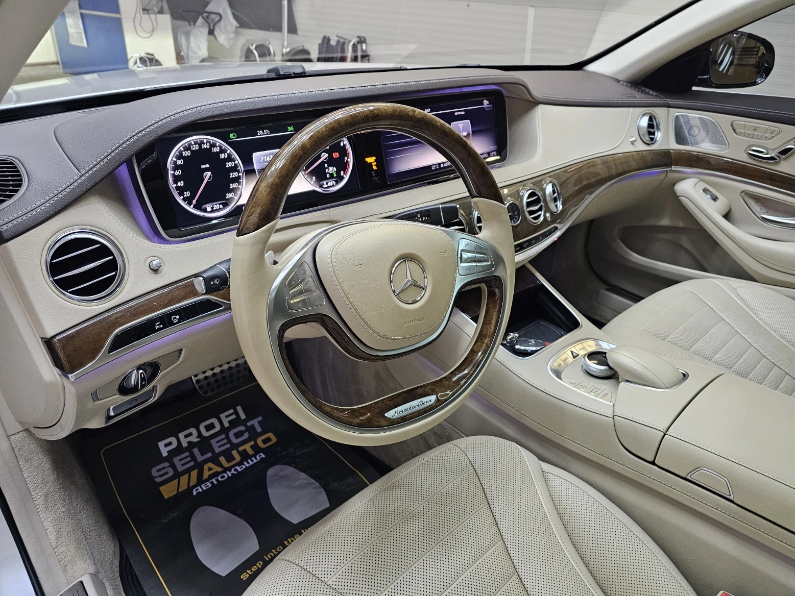 Mercedes-Benz S 550 4MATIC#AMG#KEYLES#BURMEST#PANO#ВАКУУМ#ОБДУХ#ВНОС - изображение 9