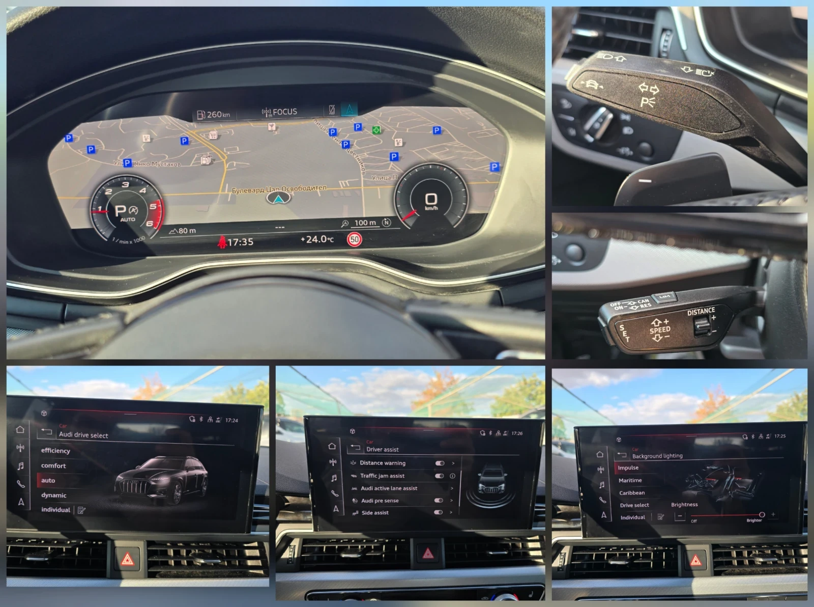 Audi A4 Allroad 40TDI* 190к.с* QUATRRO* MATRIX* VIRTUAL* DISTRONIK, снимка 13 - Автомобили и джипове - 55115875