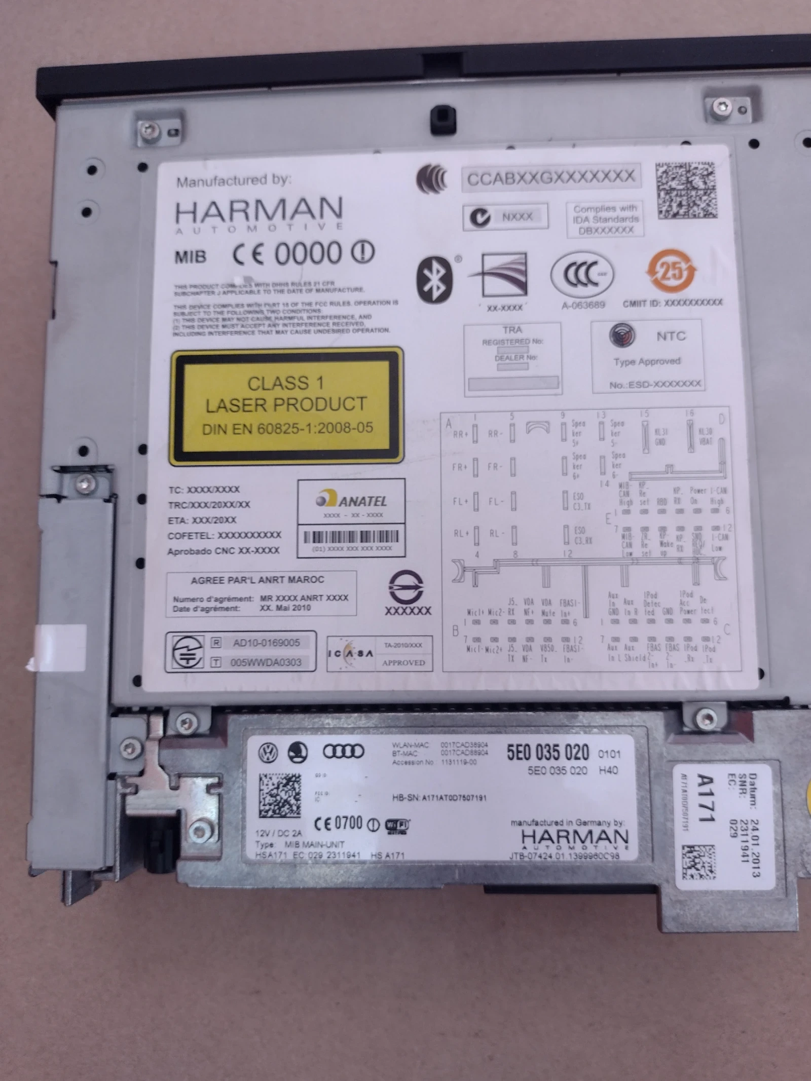 5E0035020  /CD/DVD/GPS   SKODA OCTAVIA III (2013-2020) HARMAN 5E0 035 020 | Mobile.bg   3