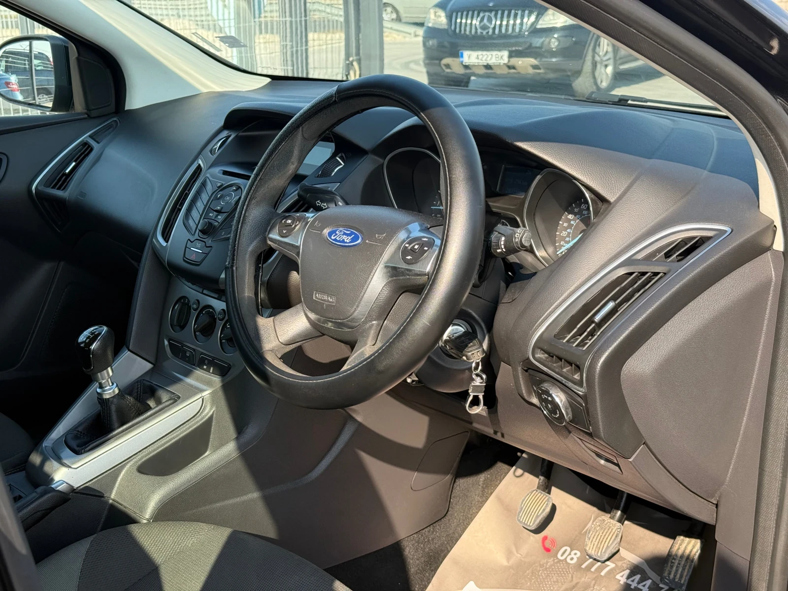 Ford Focus 1.6D* ECO* 2014г* ДЕСЕН ВОЛАН* 202.000КМ*  - изображение 8