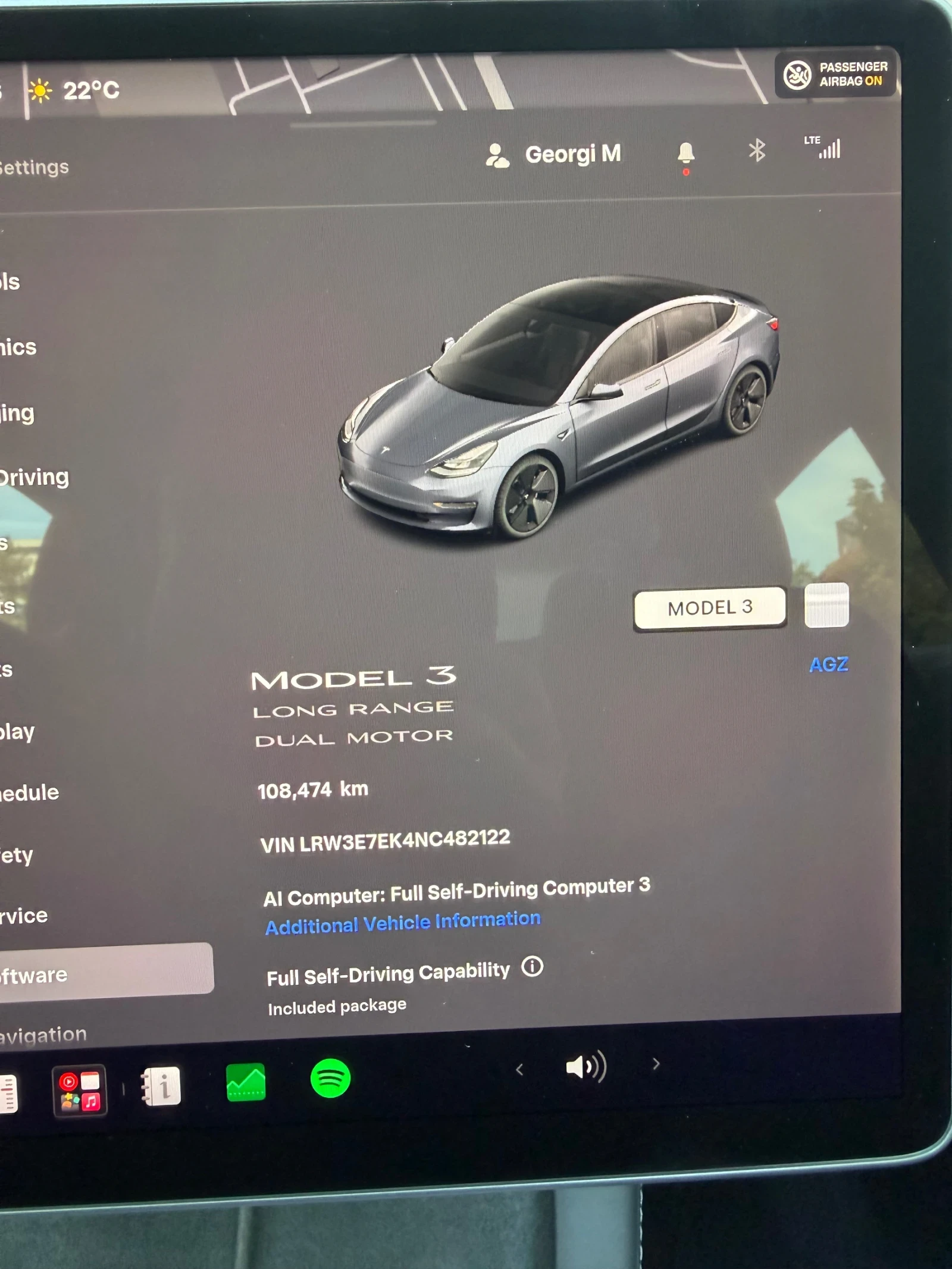 Tesla Model 3 Facelift Long range Dual Motor , снимка 14 - Автомобили и джипове - 56398041