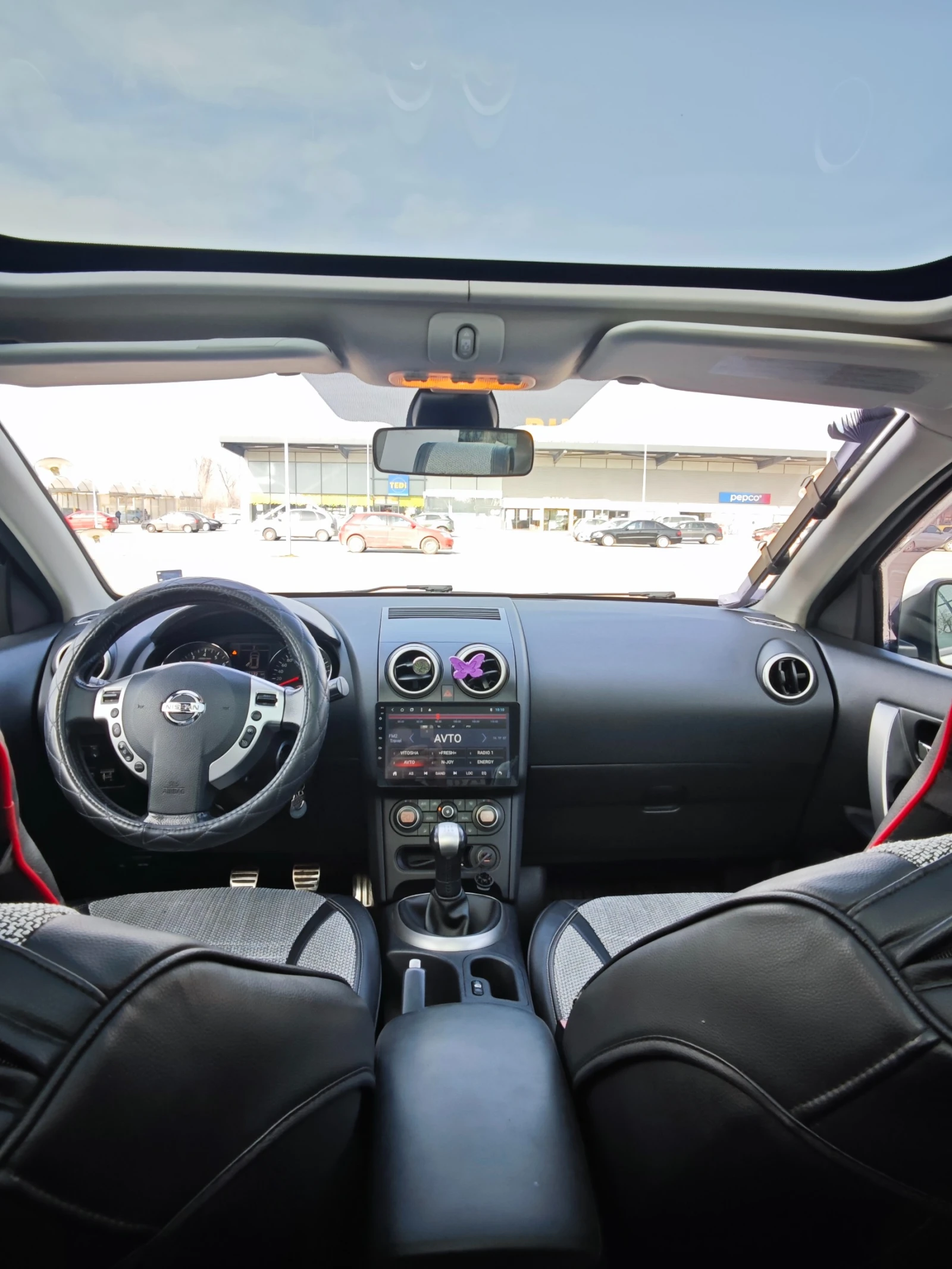 Nissan Qashqai 1.6 Бензин/Газ   7л/100км   Панорама / Камера , снимка 9 - Автомобили и джипове - 53714175