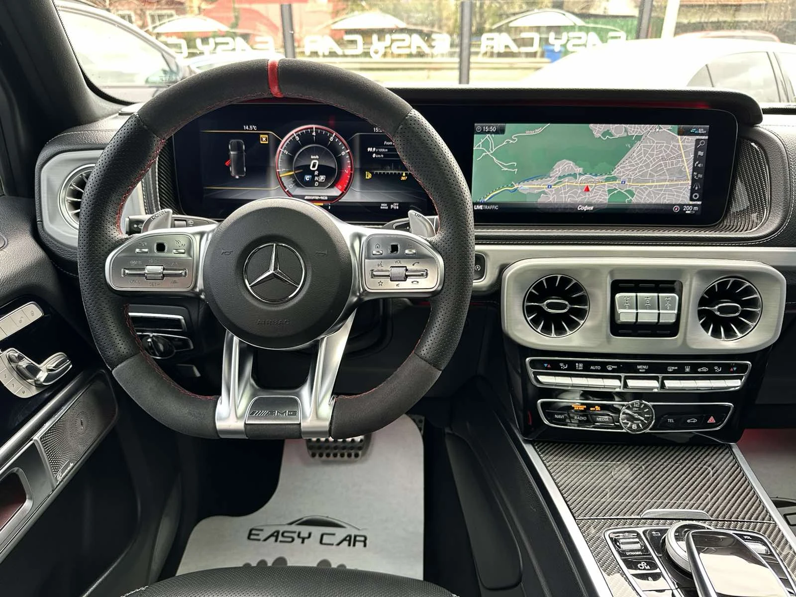 Mercedes-Benz G 63 AMG  Burmester /Carbon / CAMERA / FULL / , снимка 9 - Автомобили и джипове - 54217857