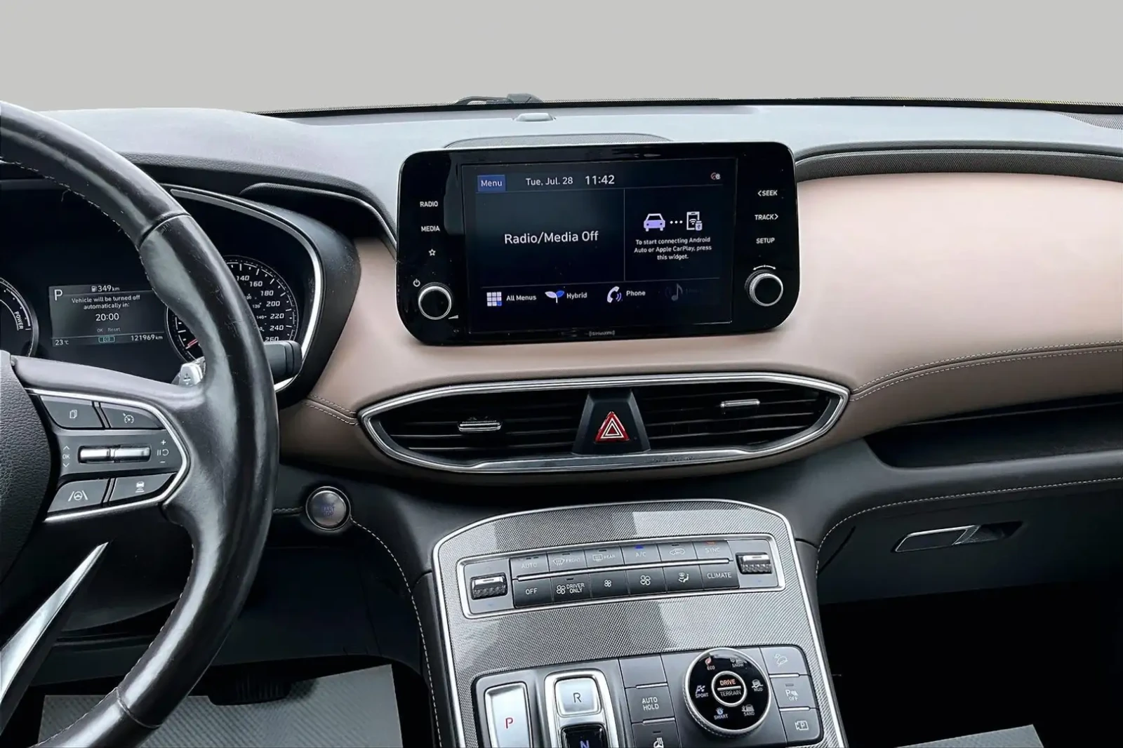 Hyundai Santa fe Hybrid* AWD* Premium* Двуцветен интериор, снимка 14 - Автомобили и джипове - 55555893