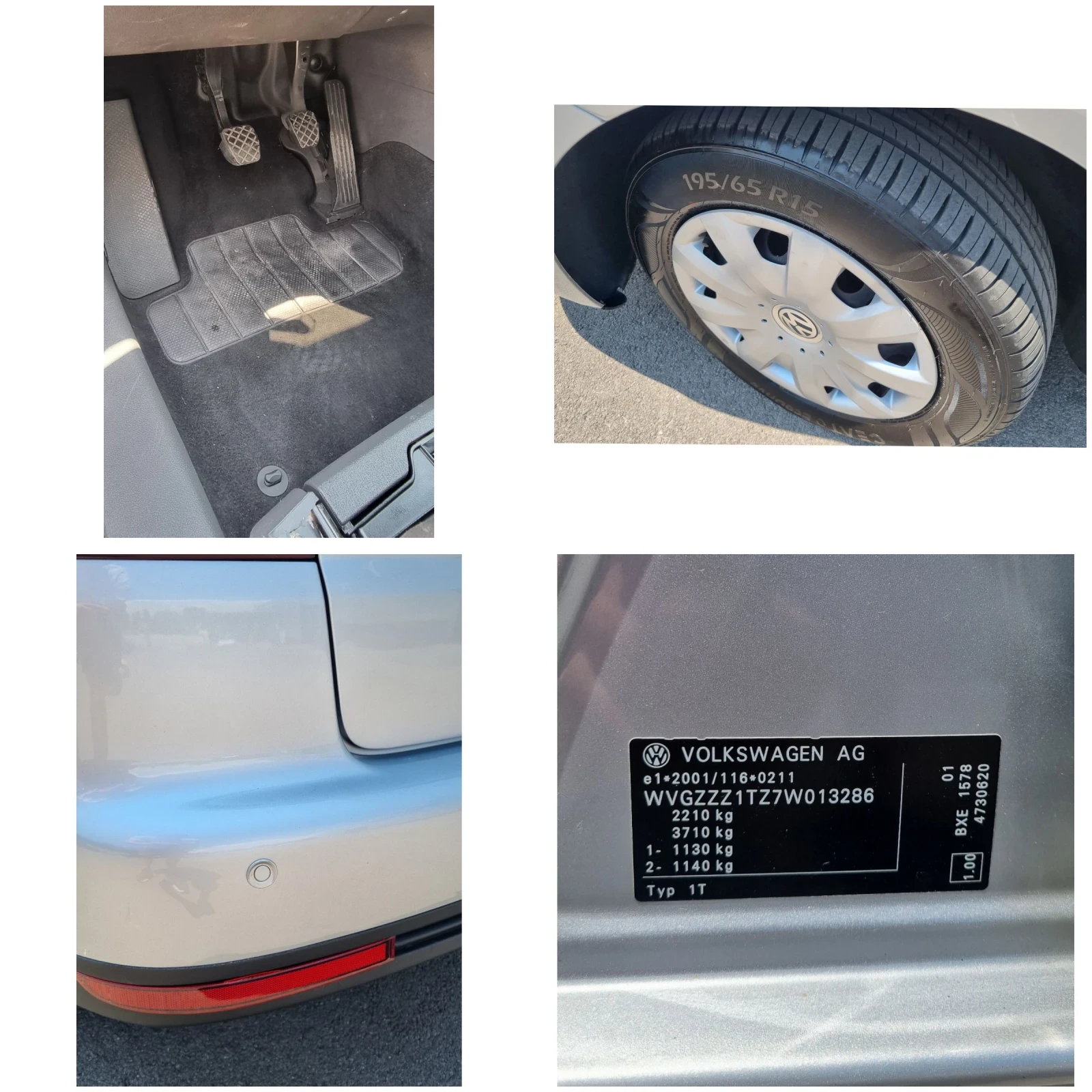 VW Touran 1.9TDI  7 Места! Печка! 6 Скорости ТОП СЪСТОЯНИЕ, снимка 13 - Автомобили и джипове - 55237356