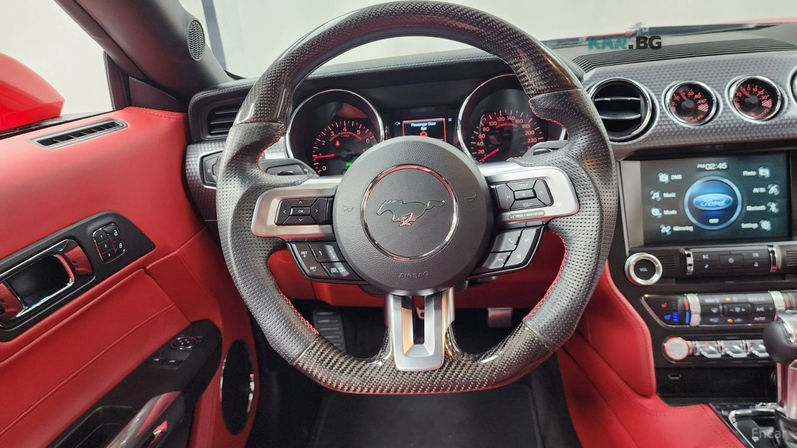 Ford Mustang 2.3* ПОДГРЕВ* ОБДУХВАНЕ* NAVI* КОЖА* , снимка 13 - Автомобили и джипове - 55417420