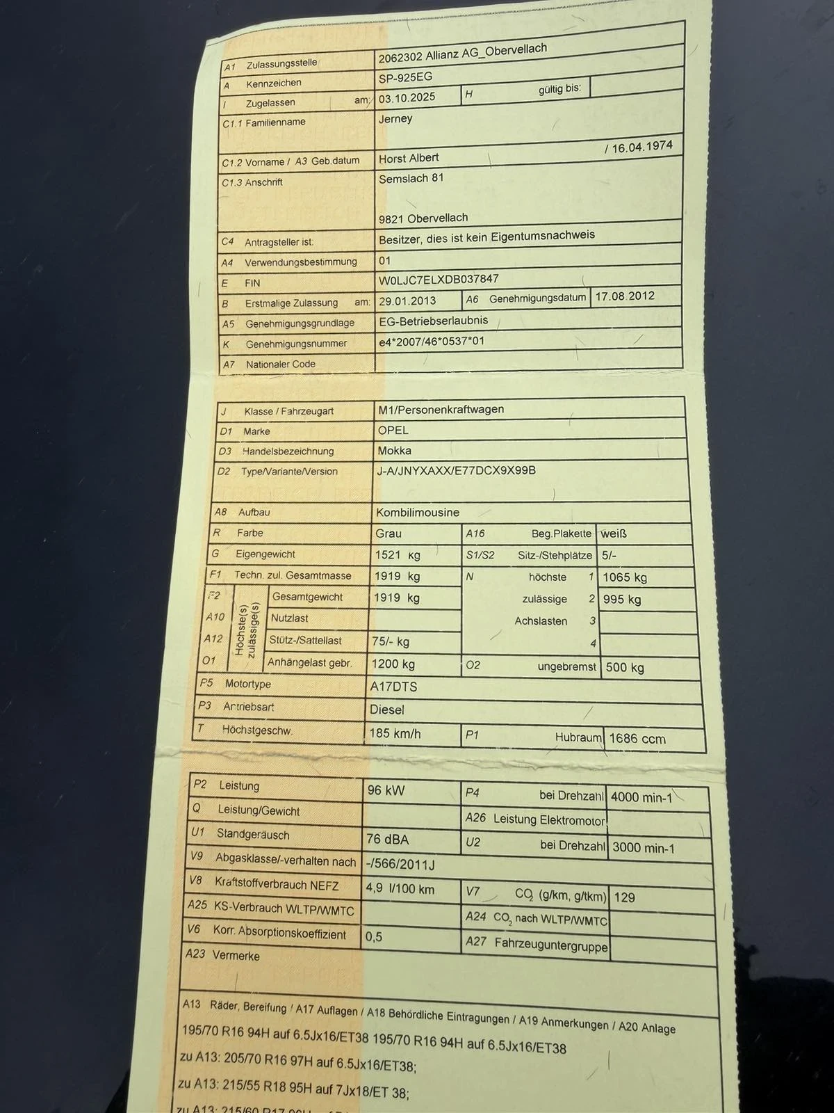 Opel Mokka 1.7 CDTI/131kc/6ck/4x4/Подгрев/Ориг.Боя, снимка 12 - Автомобили и джипове - 53727003